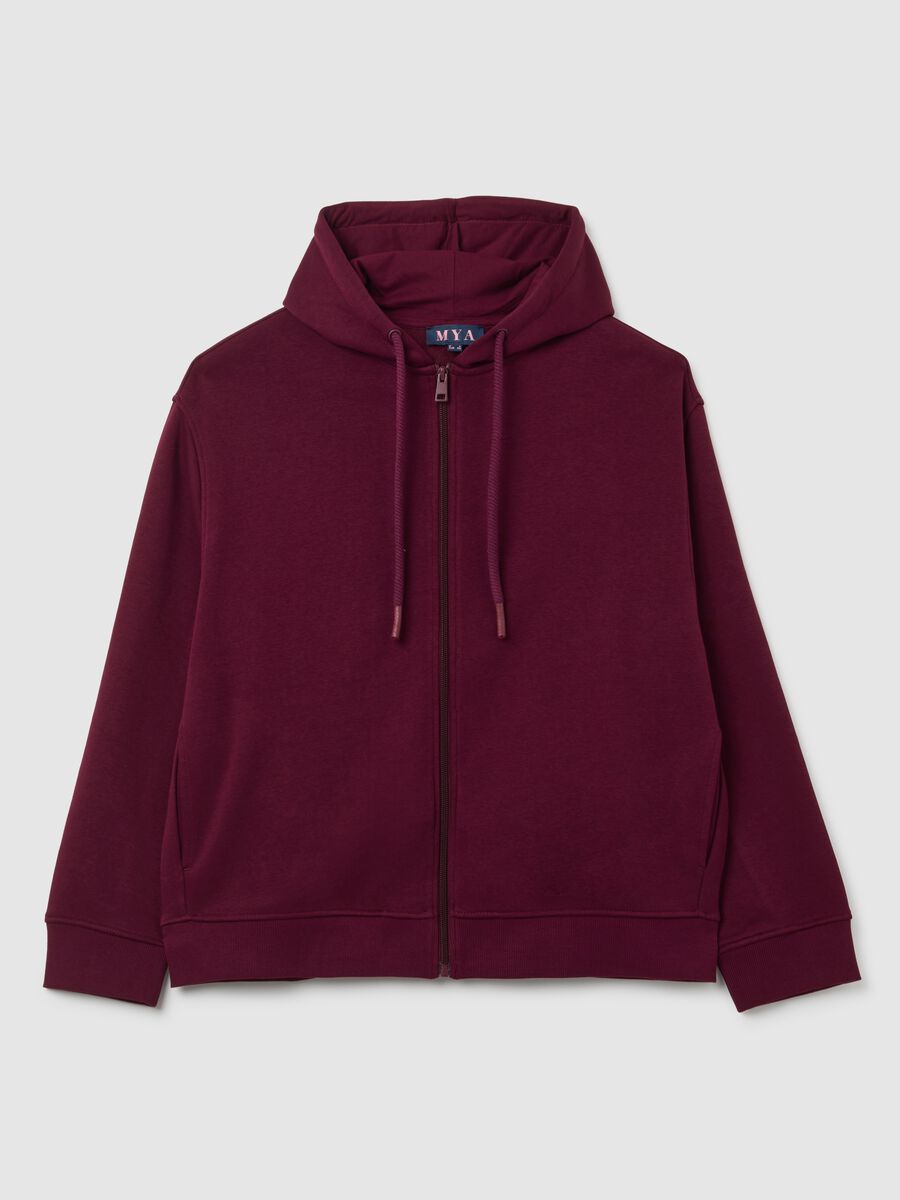 Purple Cotton Sweatshirt Regular Fit_4
