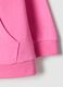 Girls' pink cotton hoodie regular fit_3