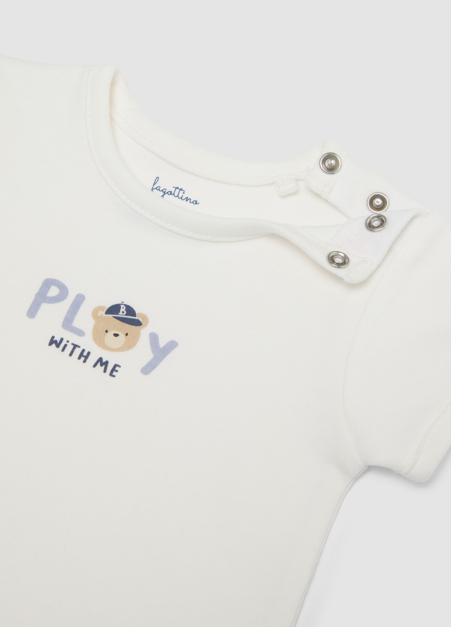 Tripack di body multicolor in puro cotone organico per neonato e bimbo