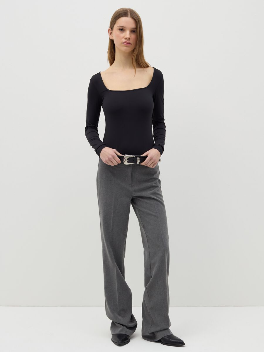 Long-sleeved bodysuit with square neckline_1