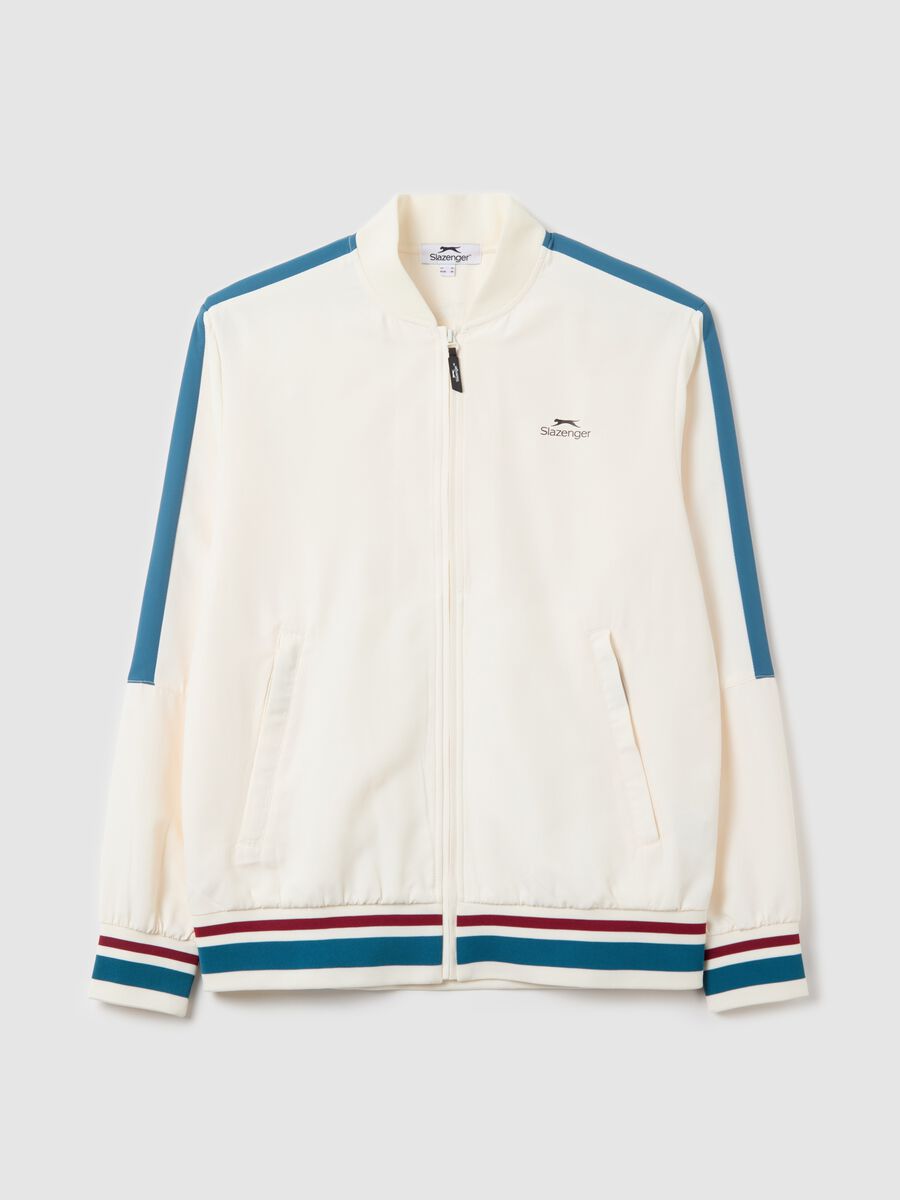 SLAZENGER full-zip sweatshirt with contrasting edging_4