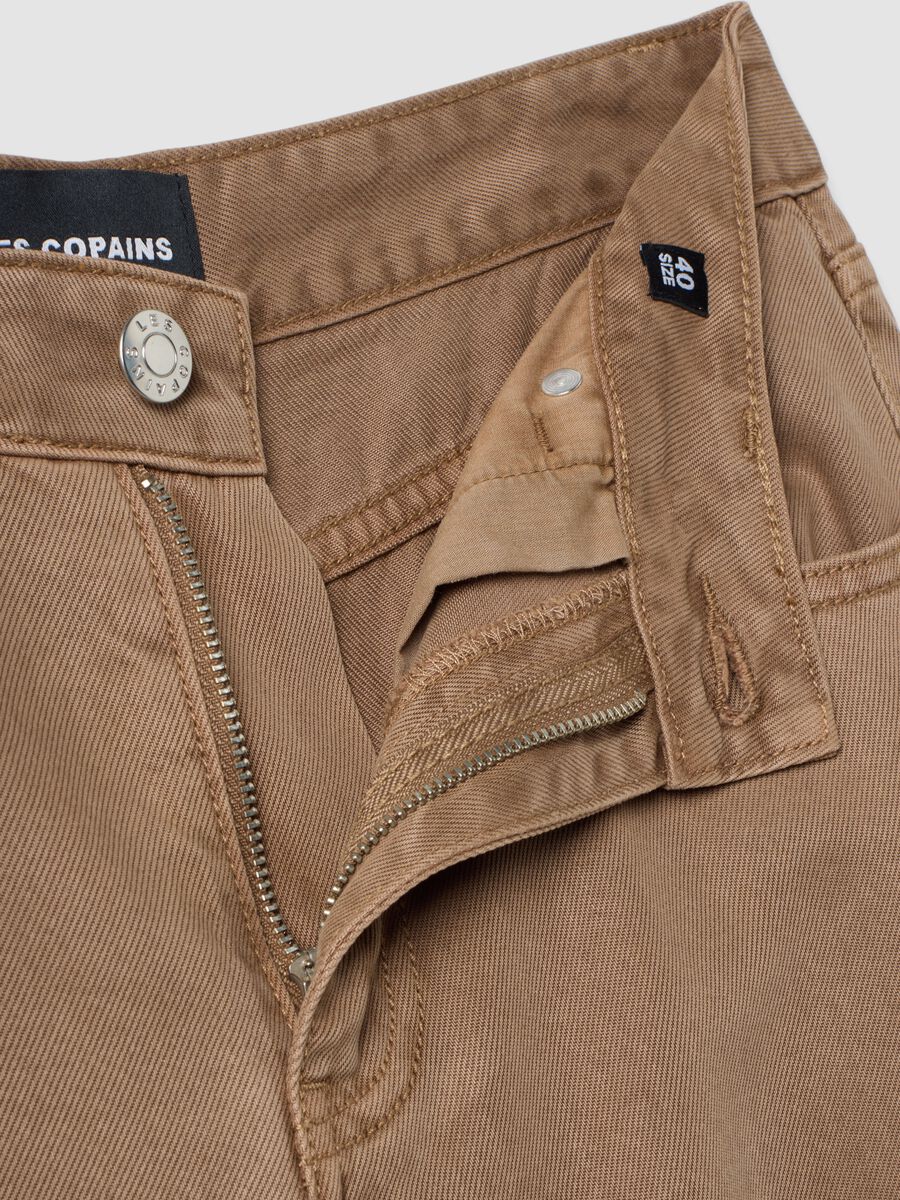 Brown wide-leg jeans in pure lyocell_2