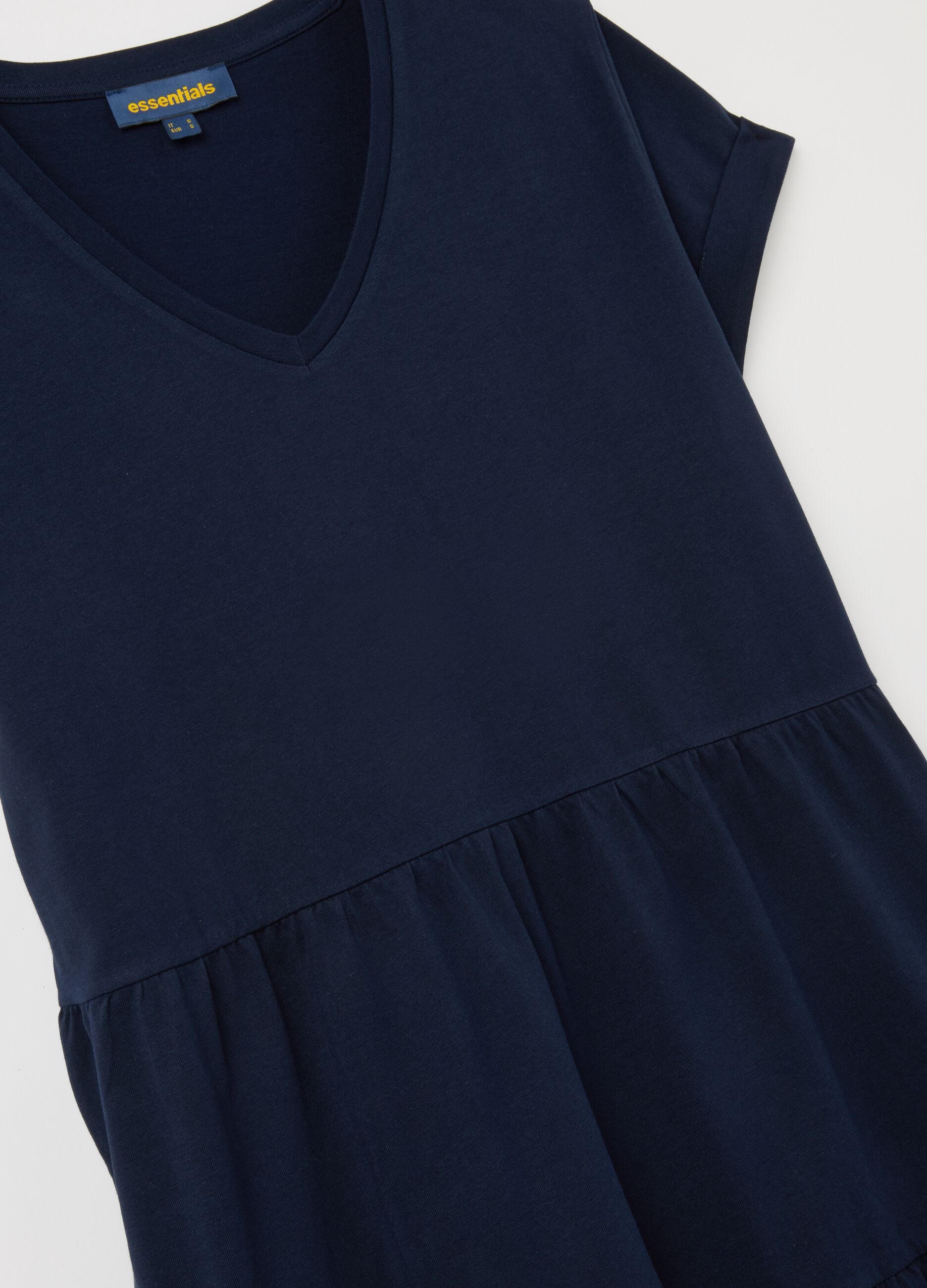 Women's Pure Cotton Blue Dress