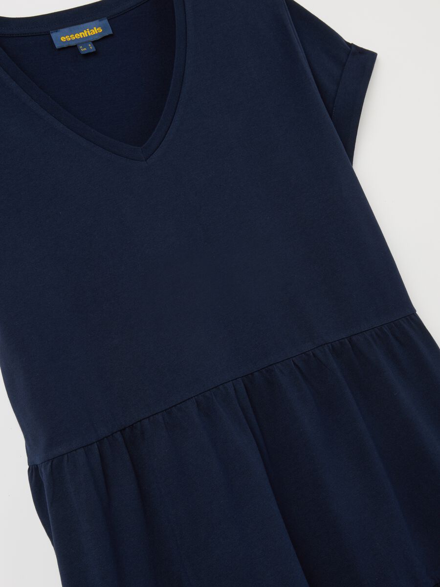 Women's Pure Cotton Blue Dress_1