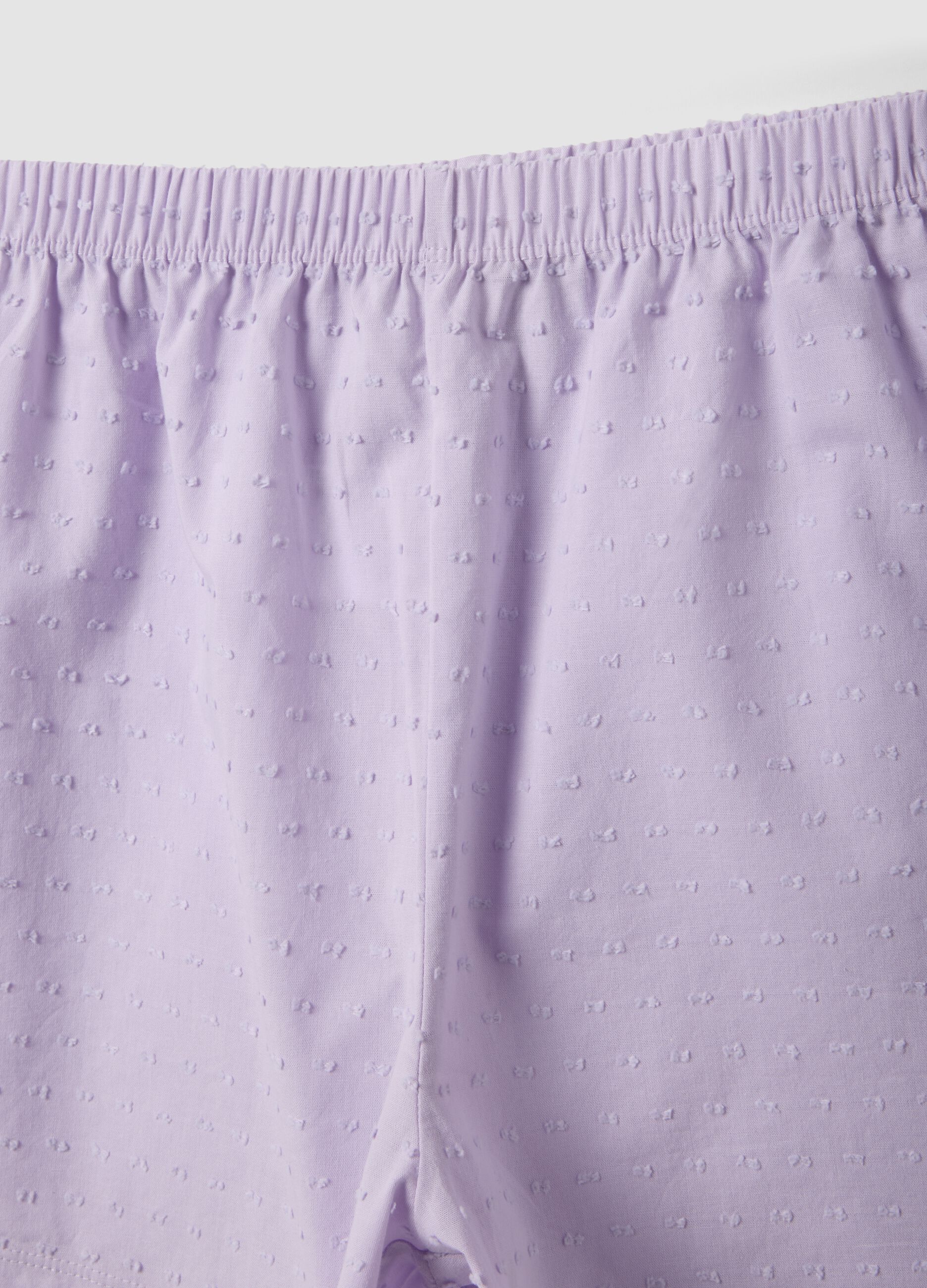 Girls&rsquo; multicolour pure cotton short pyjamas with print