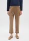 Beige regular fit trousers_1