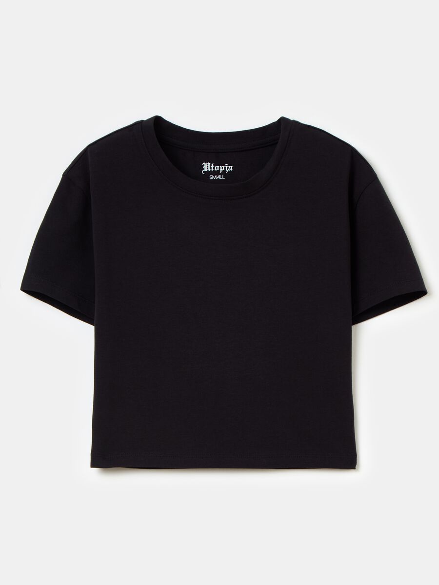 T-shirt Crop Black_5