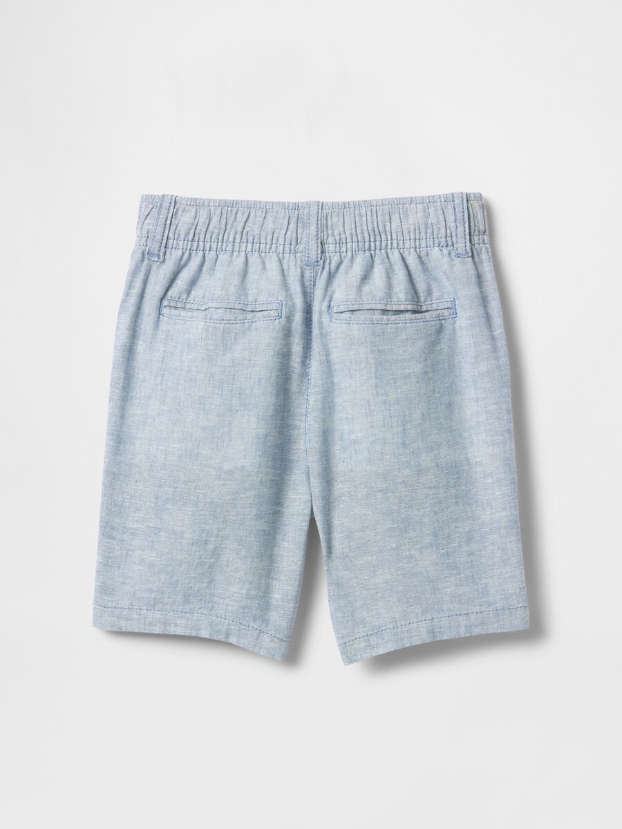 Children's Bermuda shorts in linen and cotton_2