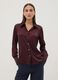 Purple stretch shirt with classic collar_0