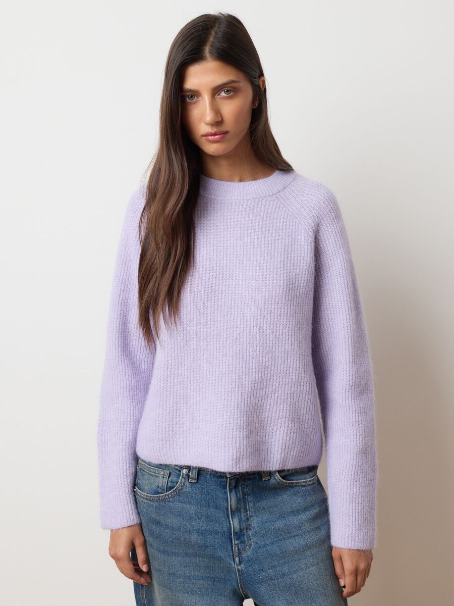 Lilac Regular Fit Sweater_0