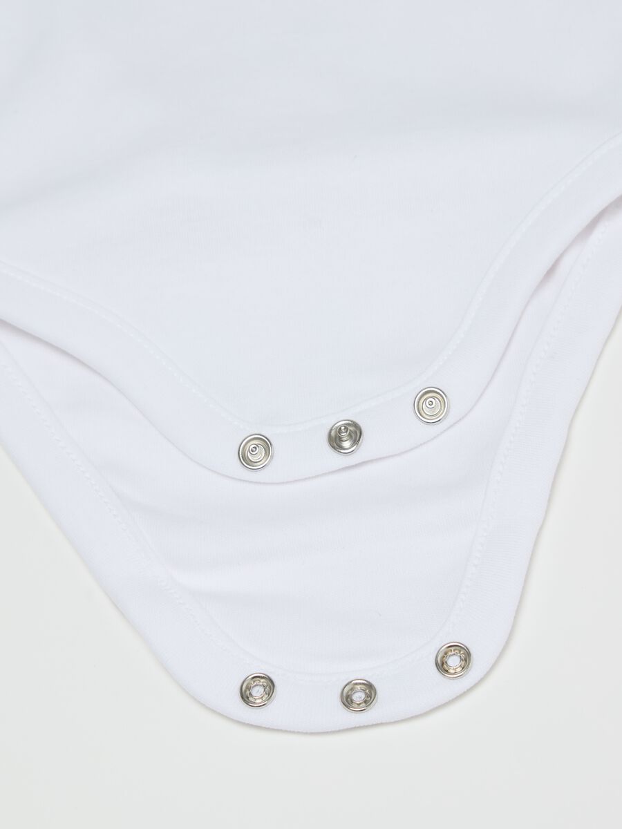 Two-pack bodysuits in organic cotton with V neck_3
