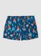 Costume boxer blu con stampa sfumata multicolor_0