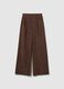 Brown Regular Fit Corduroy Trousers_0