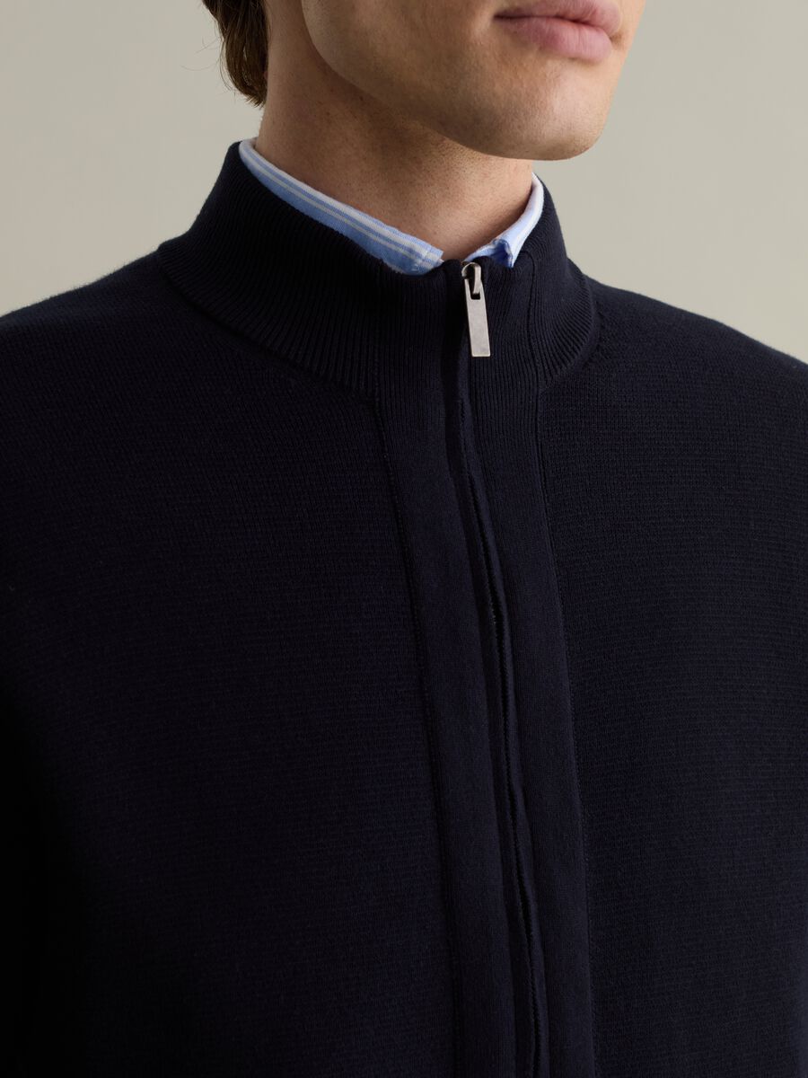 Full-zip cardigan with high neck_3