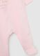 Baby sleepsuit in pure pink cotton with lions_3