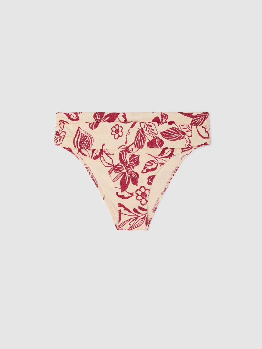 Floral bikini briefs with strap_0