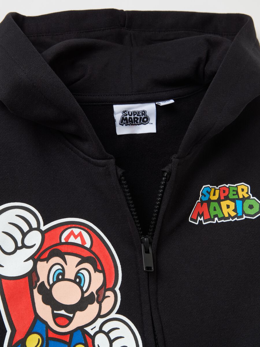 Hooded full-zip jumper with Super Mario™ print_2