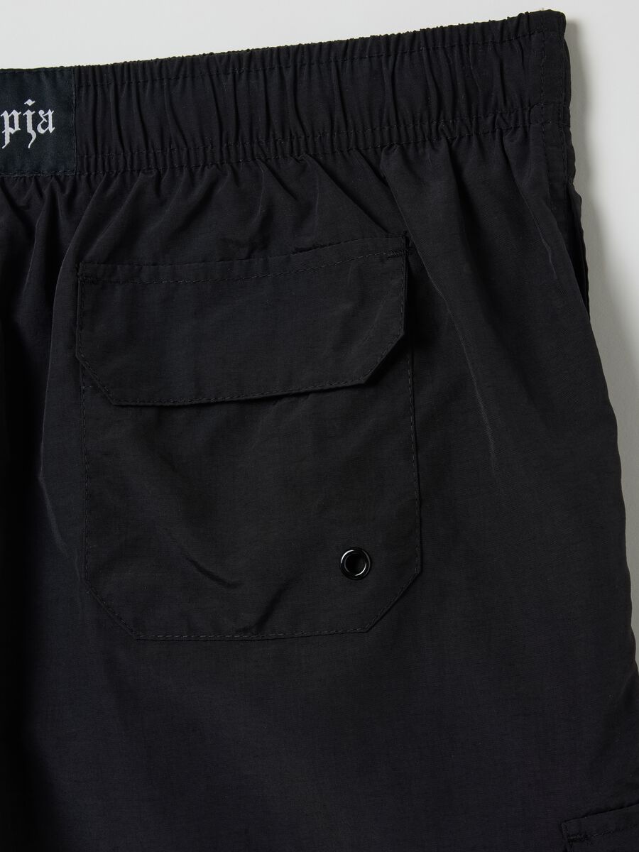 Cargo Swim Shorts Black_7