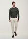 Green crew-neck jumper in viscose blend, regular fit_1