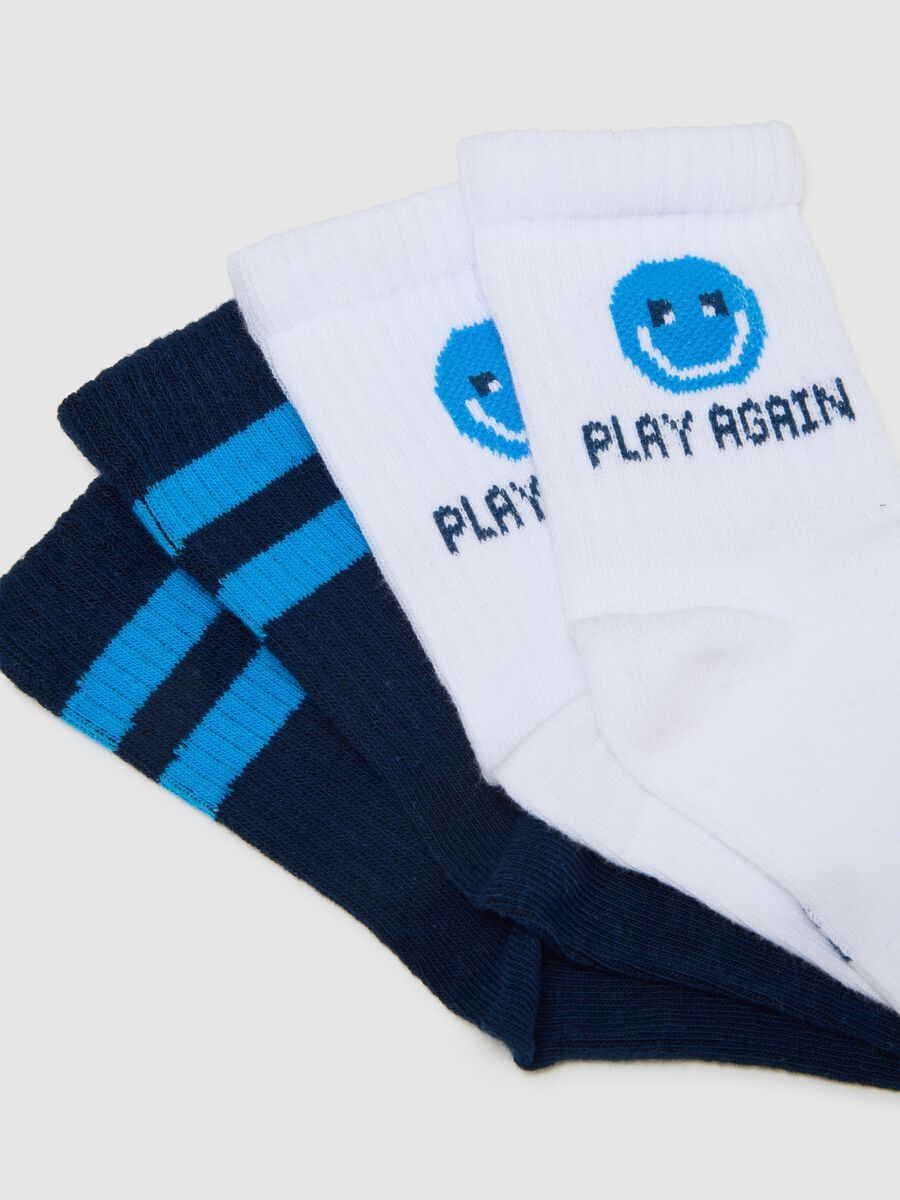 Multicoloured cotton children's socks tripack_1