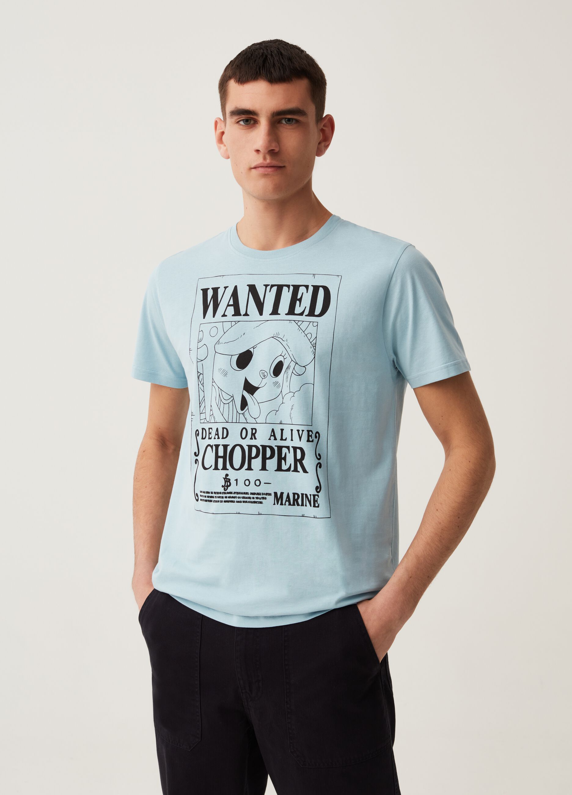 T-shirt with One Piece TonyTony Chopper print
