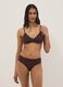 Brown triangle bikini top with removable padding_1