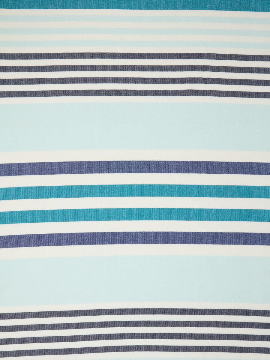 Women's beach towel in pure cotton multicolor with white, azure, blue_2