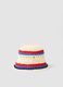 Multicoloured paper-and-cotton blend bucket hat_0