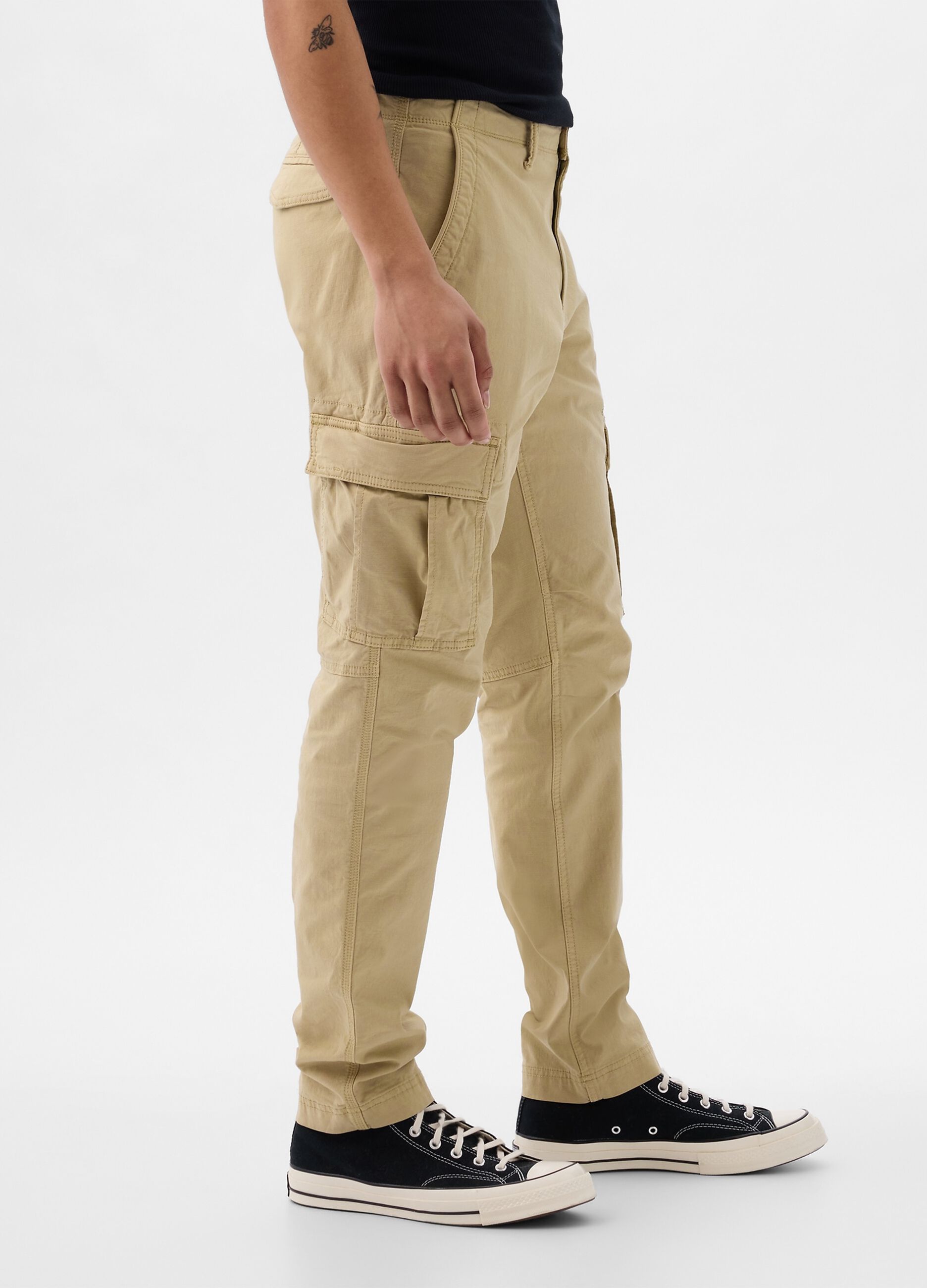 Cargo trousers in stretch cotton