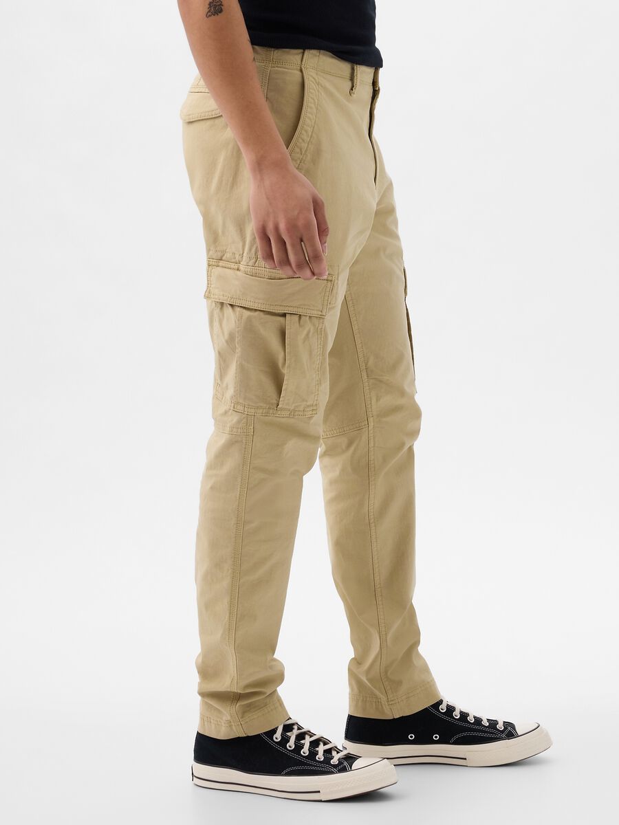 Cargo trousers in stretch cotton_2