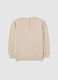 Beige jumper with jacquard knit heart_1