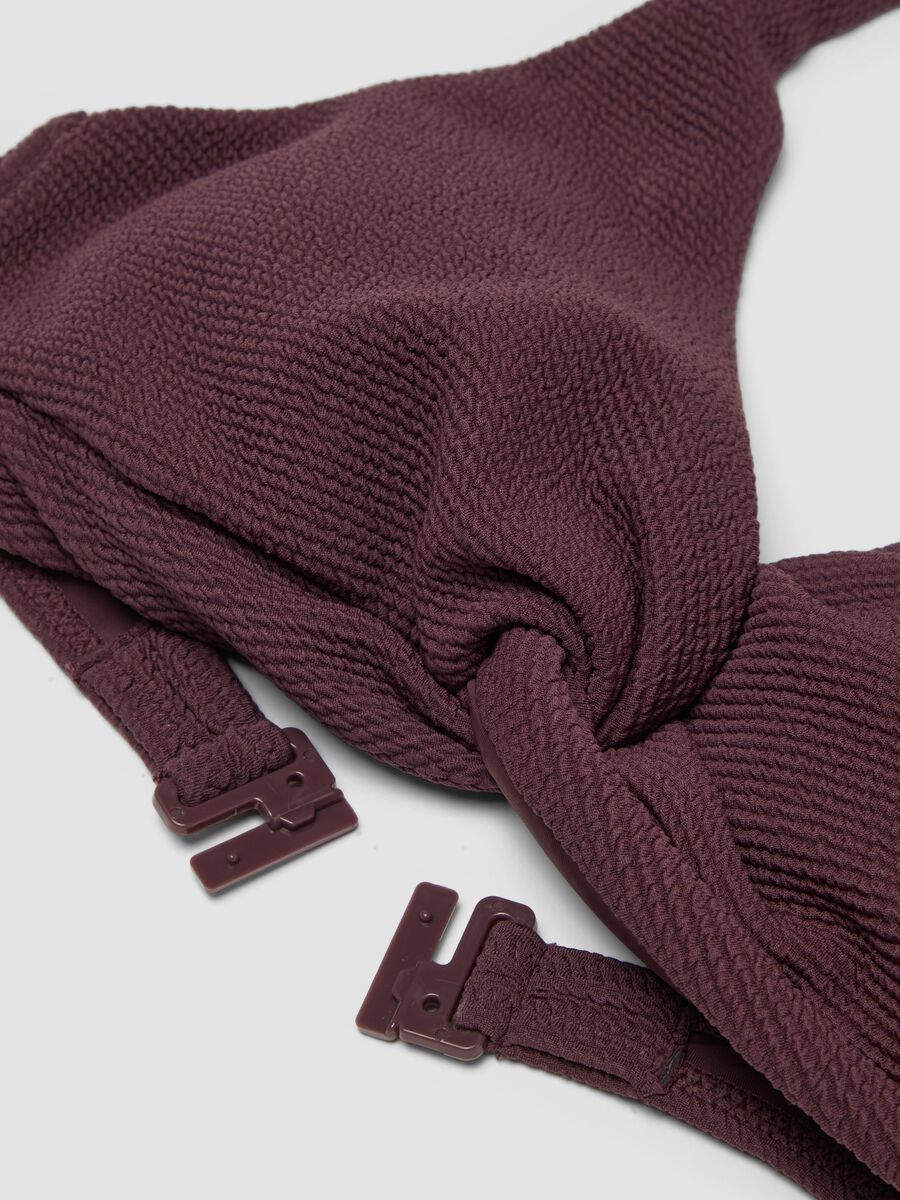 Top bikini intrecciato viola in tessuto elasticizzato_5