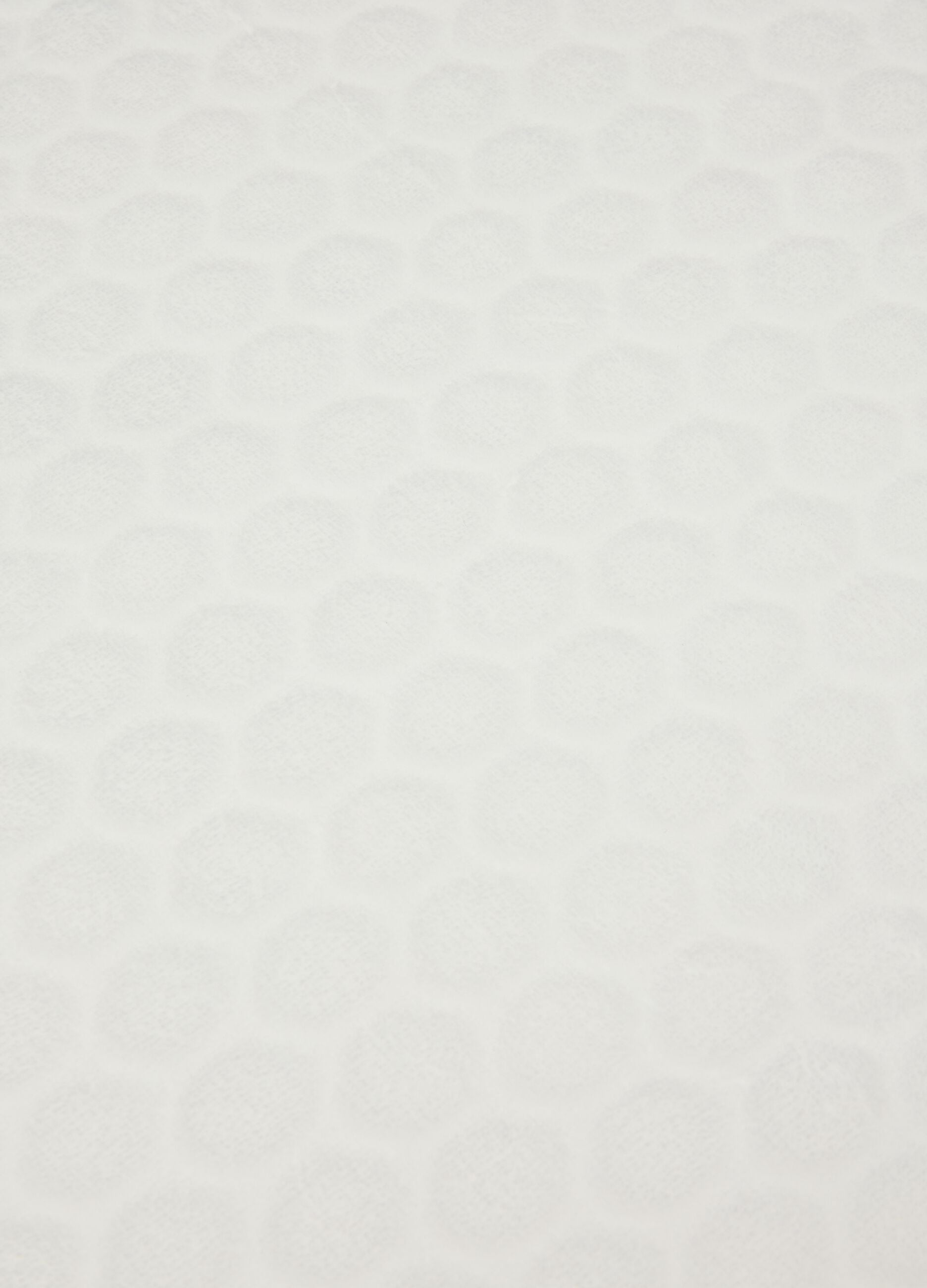 White organic cotton crib blanket for newborns