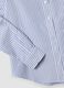 Light blue Oxford shirt with white stripes in pure cotton, comfort fit_5