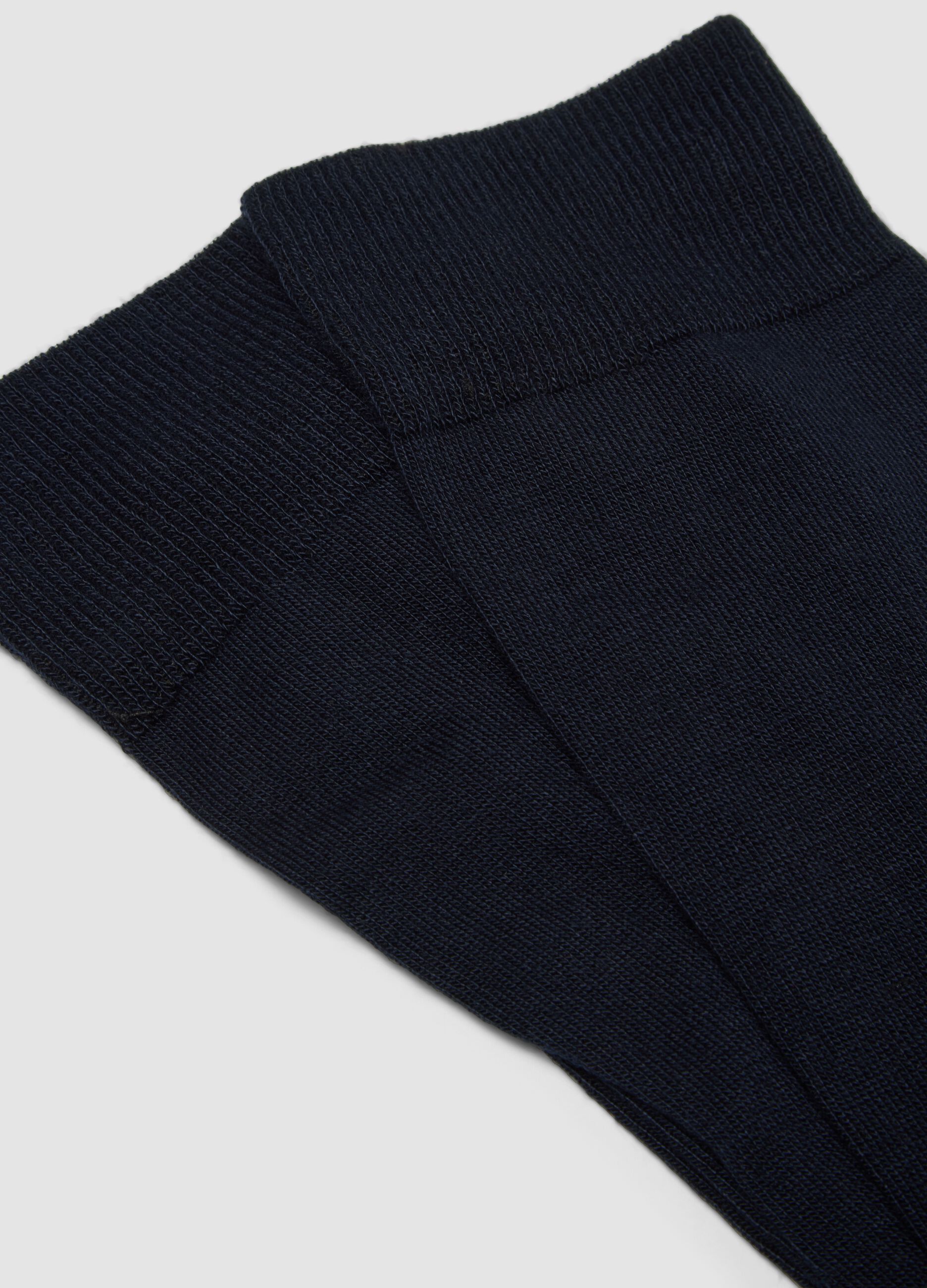 2-pack of blue midi socks in stretch fabric