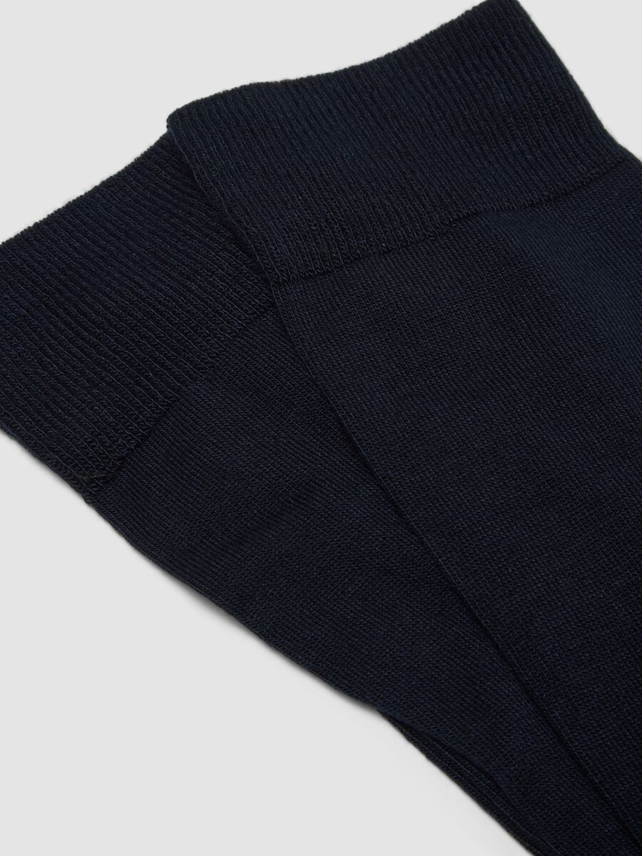 2-pack of blue midi socks in stretch fabric_1