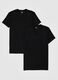 Twin pack of black Supima cotton V-neck T-shirts_4