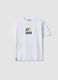 White short-sleeve pure cotton T-shirt_0