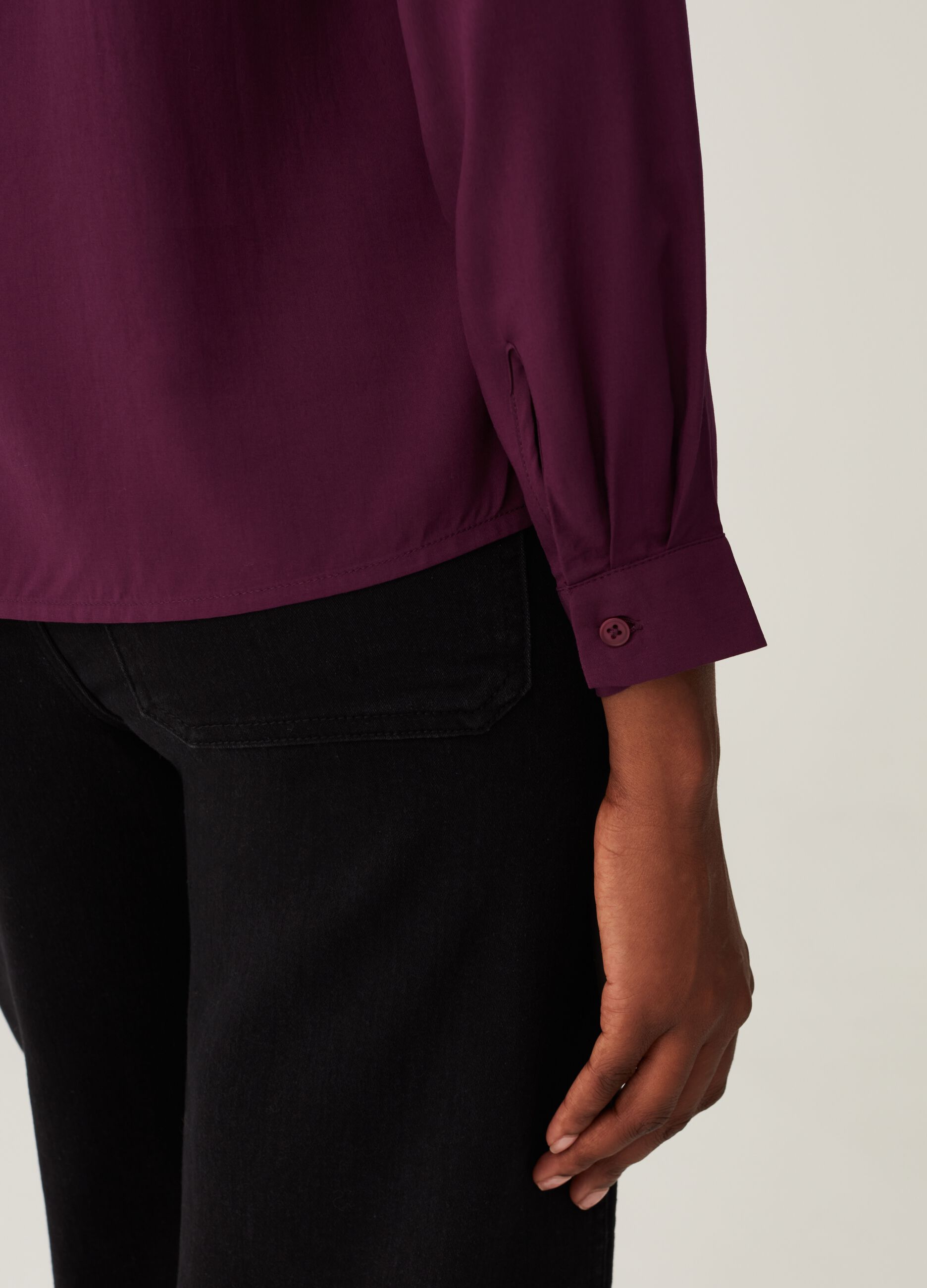 Blusa in viscosa con pince_3