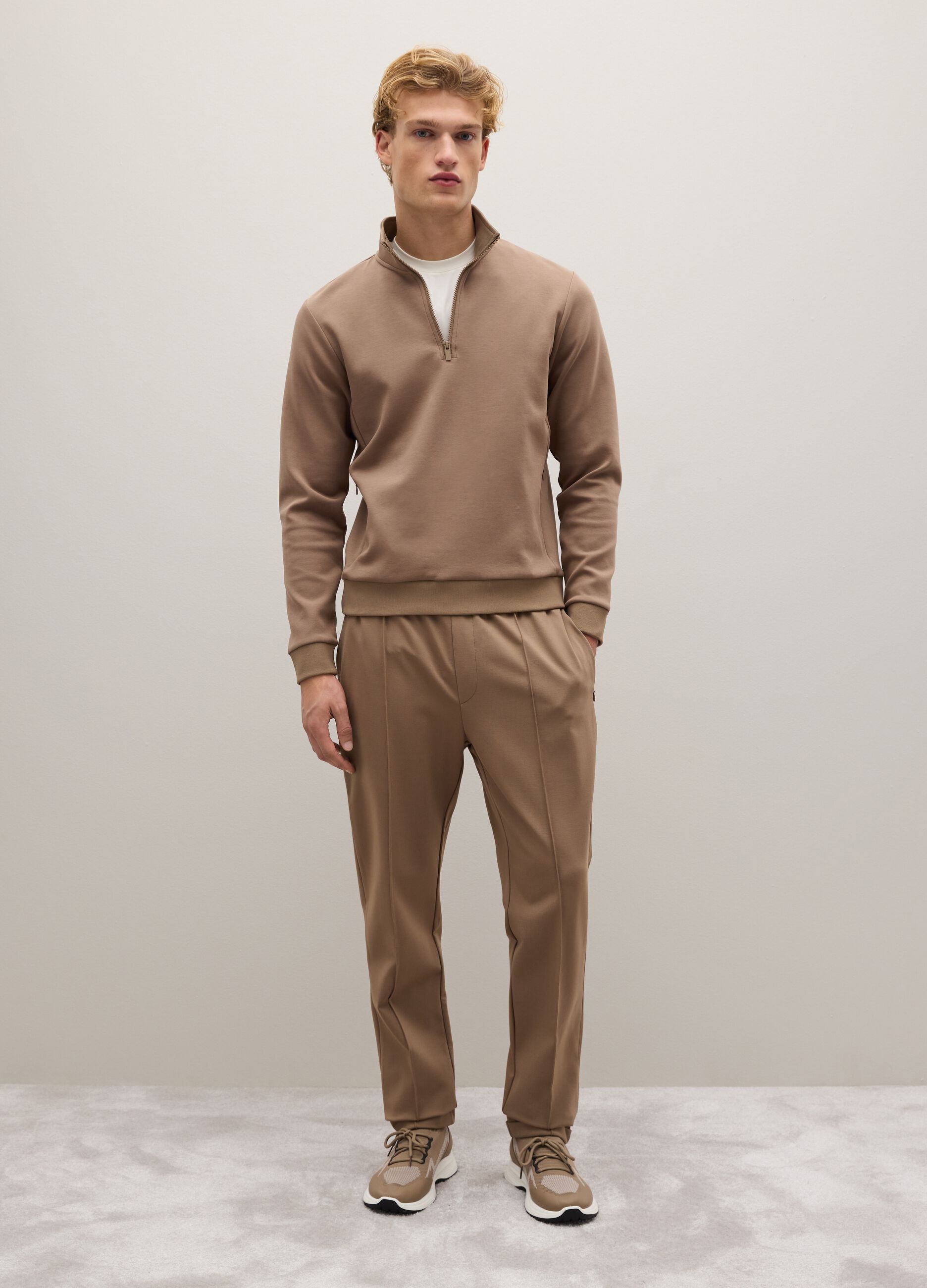 Brown Regular Fit Trousers