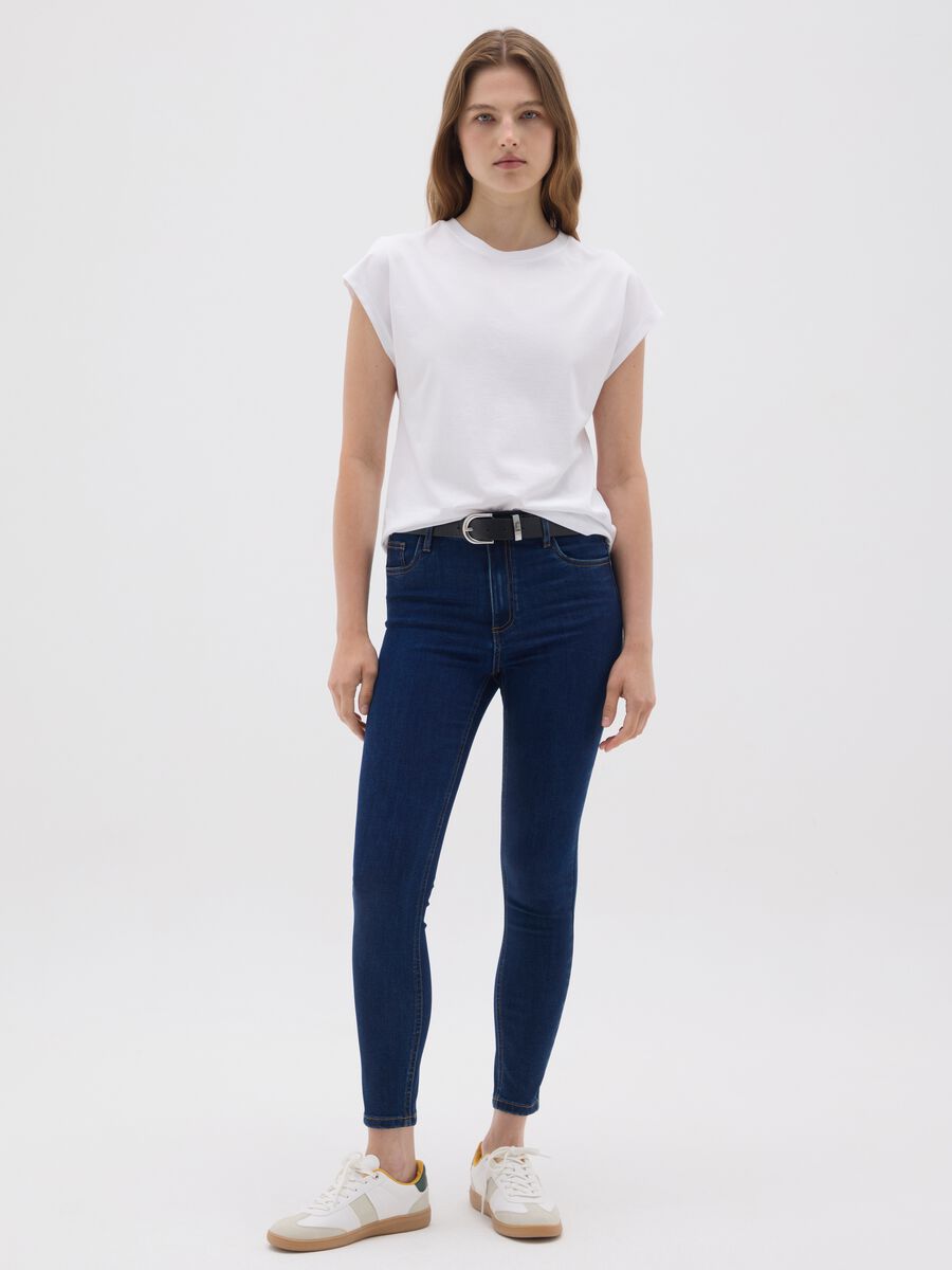 Women's Skinny Fit Black Denim Jeans_0
