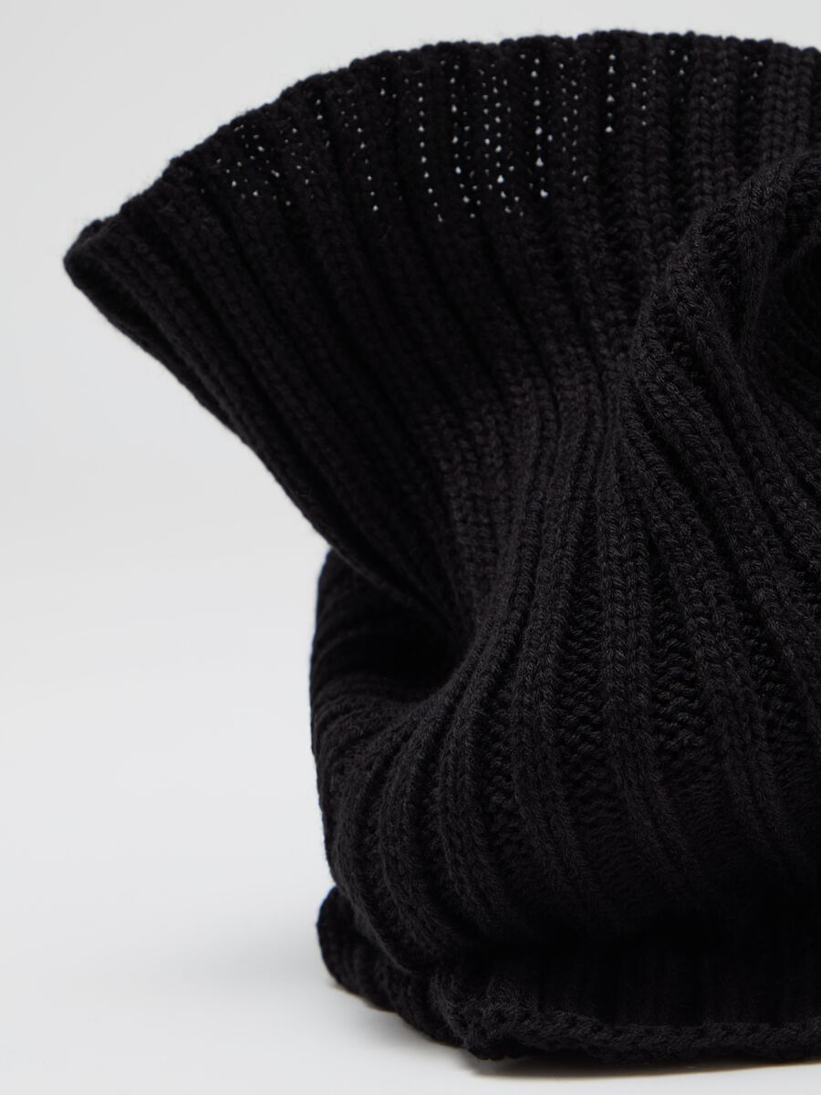 Ribbed knit neck warmer_2