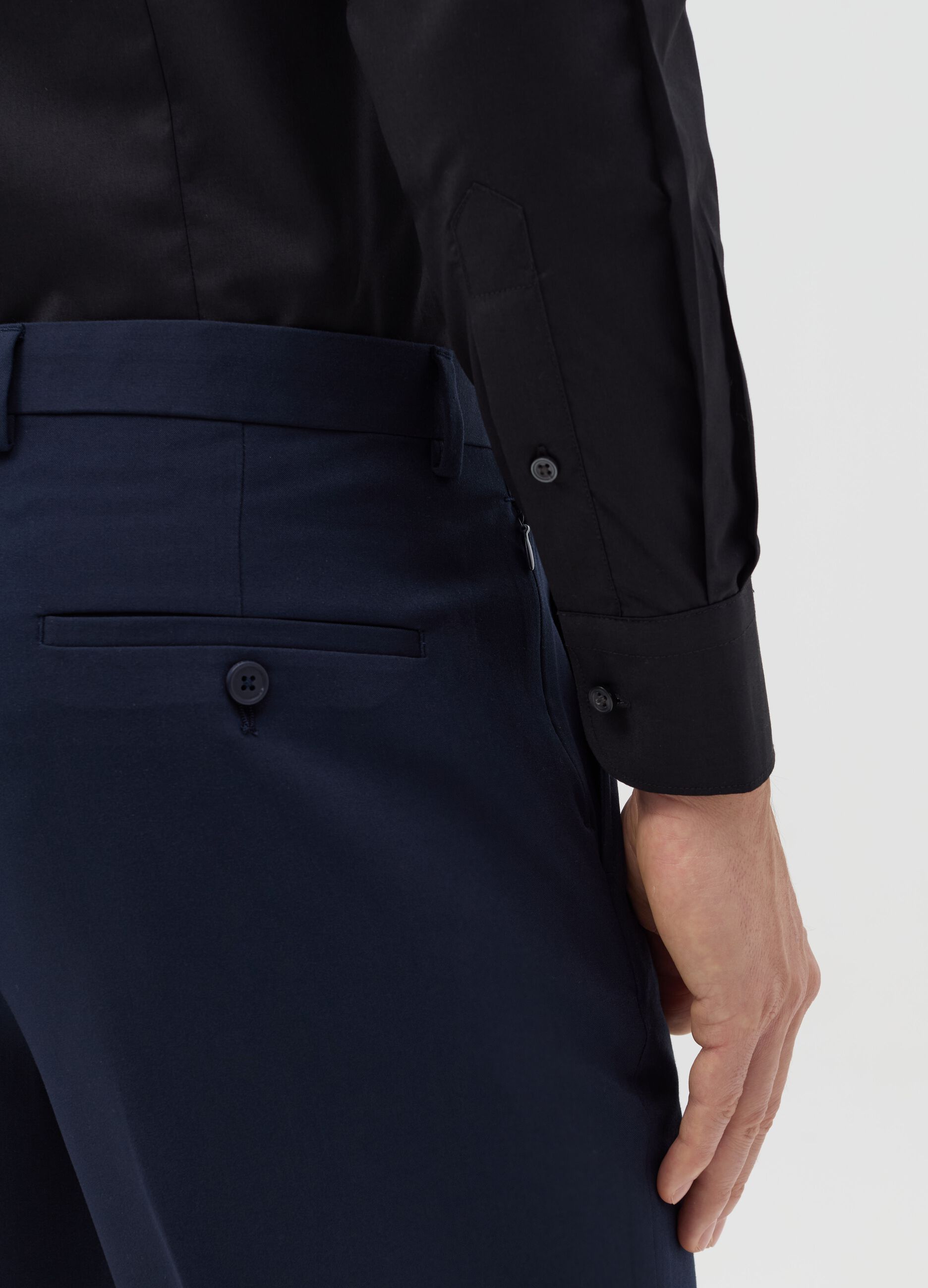 Slim-fit easy-iron shirt