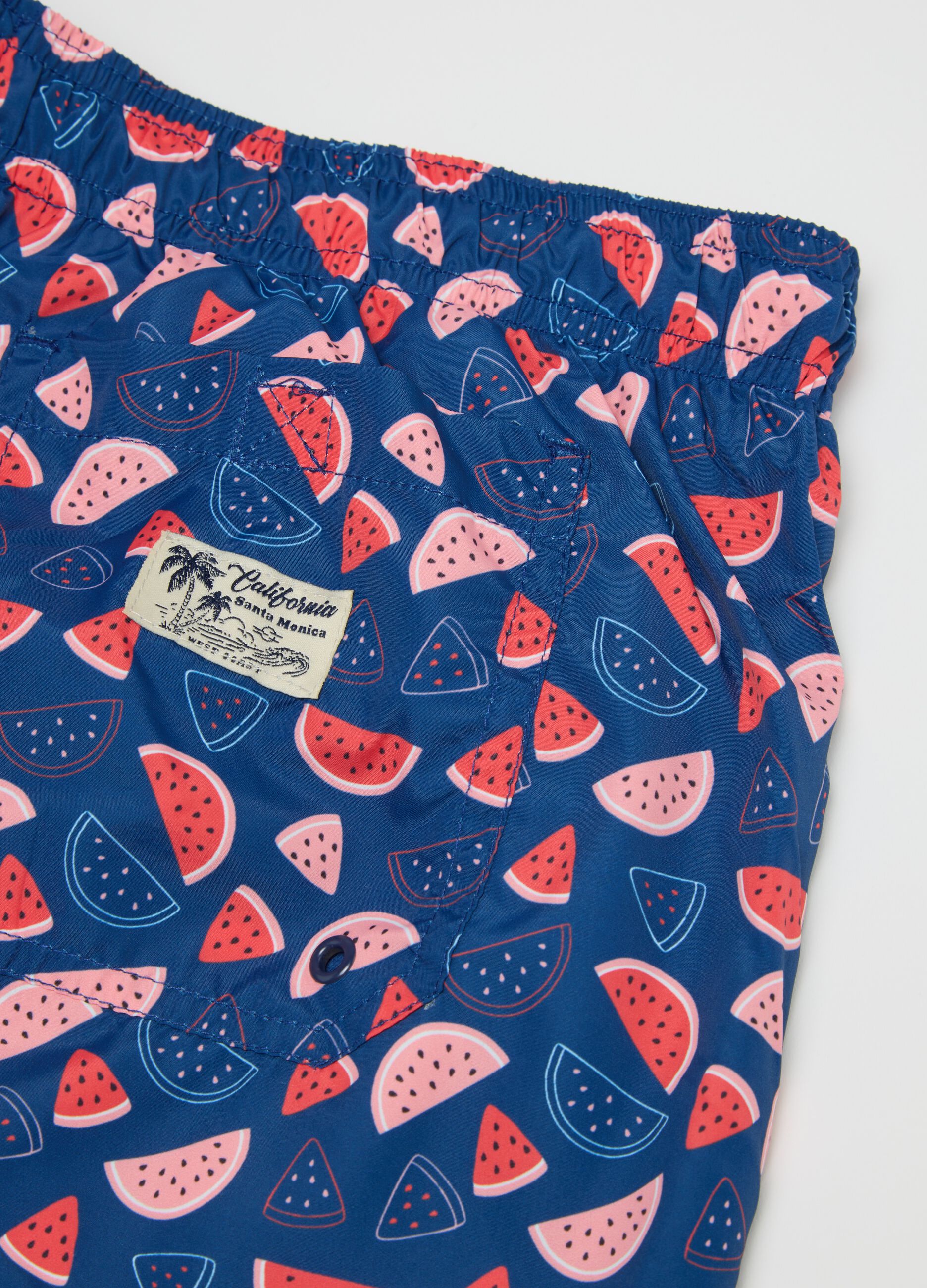 Costume da bagno da uomo in tessuto multicolor regular fit