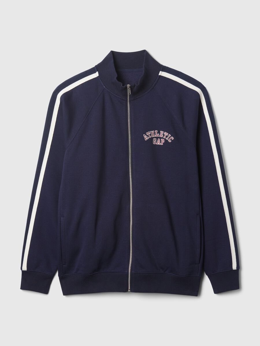 Full-zip con bande rigate ricamo logo Athletic_4