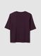 Purple boxy-fit T-shirt in a cotton-viscose blend_1