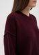 Red crew neck oversized pullover_3