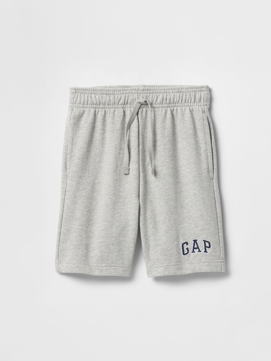 Grey GAP logo shorts for children_0