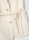 White regular-fit lyocell-linen blend waistcoat with belt_5