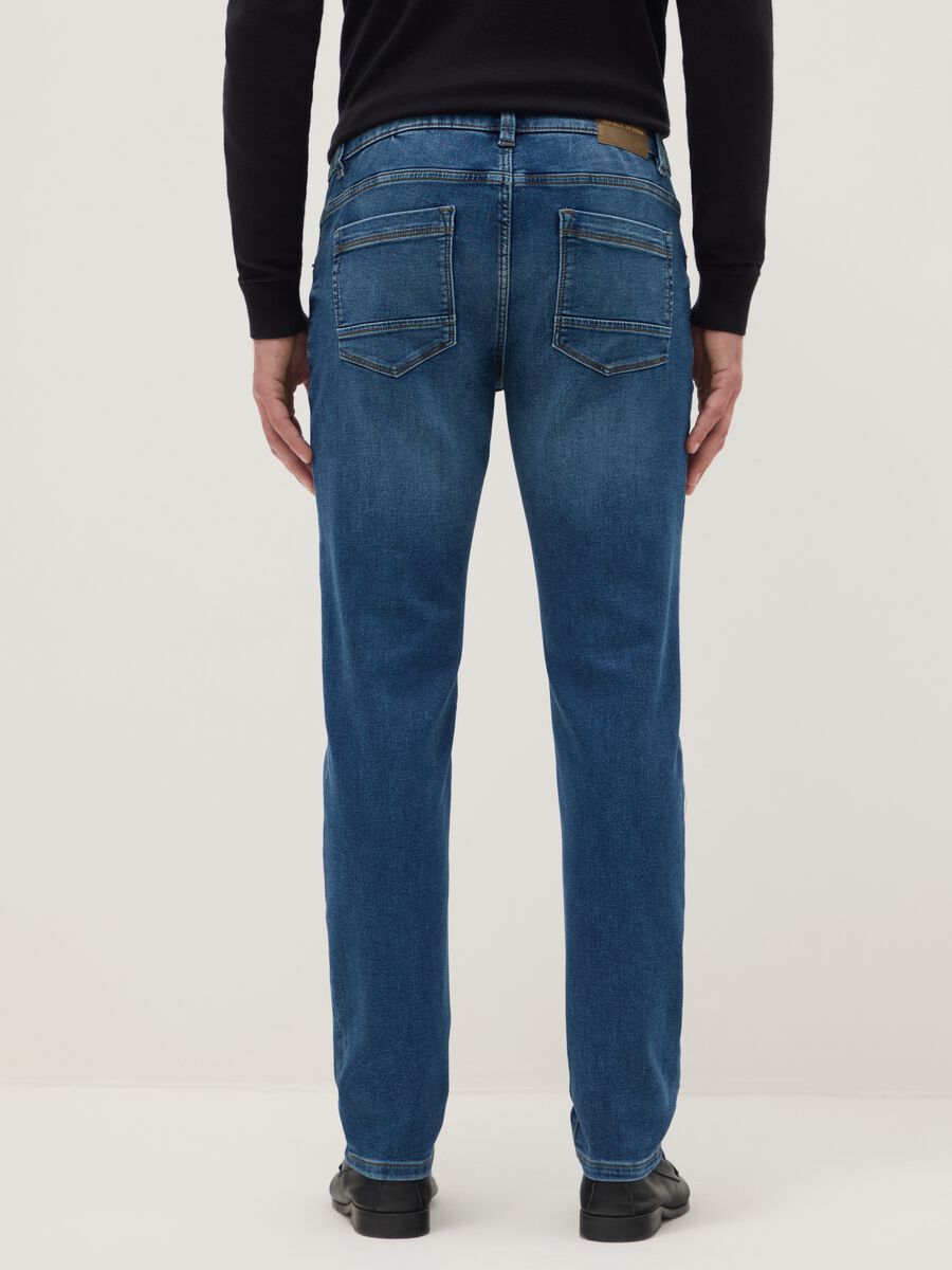 Slim fit blue denim jeans_2